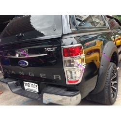 โครเมี่ยม ครอบไฟท้าย ใส่รถกระบะ รุ่น 2 ประตู แคป,4 ประตู ใหม่ ฟอร์ด เรนเจอร์ All New Ford Ranger 2012 v.4